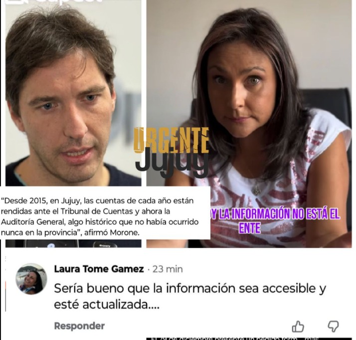 Gamez y Morone se cruzaron en redes, tras las acusaciones de que hay empresas estatales que no publican que hacen con el dinero de los jujeños